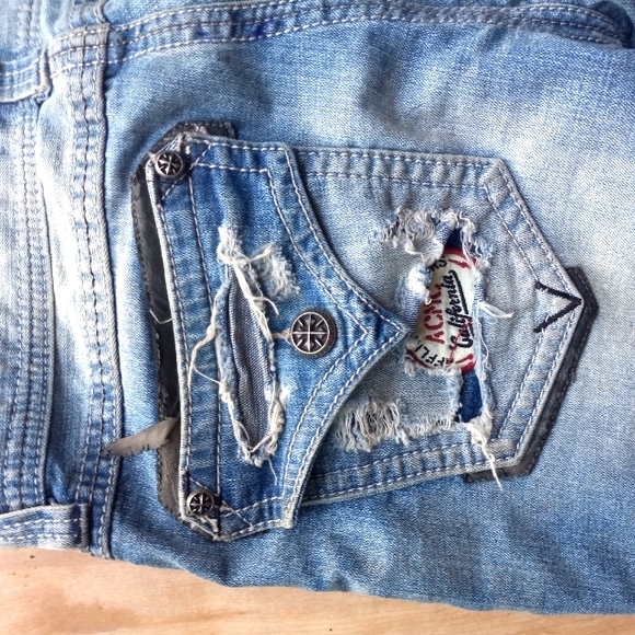 Men's Affliction Denim custom Americana & biker logos 🇺🇲🇺🇸 🏍 - Picture 7 of 10